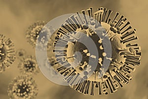 Microscopic Coronavirus 