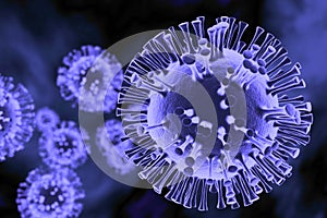 Microscopic coronavirus model