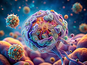 Microscopic Examination Reveals Degenerating Cholinergic Neurons in Alzheimers Disease A Panoramic View of Neuronal photo