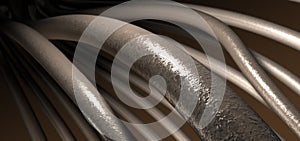 Microscopic Hair Strands