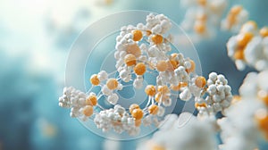 Microscopic Image Showing Cellular Network Structure