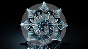 Microscopic Marvel: Snowflake Hexagonal Structures