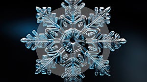 Microscopic Marvel: Snowflake Hexagonal Structures