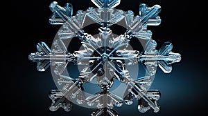 Microscopic Marvel: Snowflake Hexagonal Structures