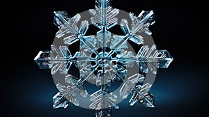 Microscopic Marvel: Snowflake Hexagonal Structures