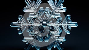 Microscopic Marvel: Snowflake Hexagonal Structures