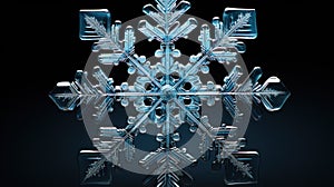 Microscopic Marvel: Snowflake Hexagonal Structures