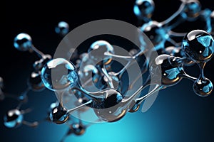 Microscopic Molecules macro. Generate AI