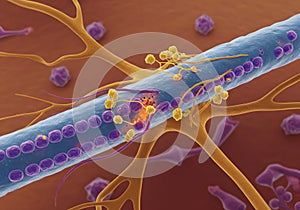 Microscopic nerve cell damage