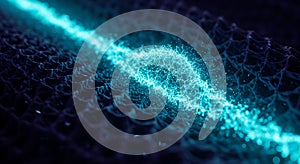 Microscopic network with neon energy flow