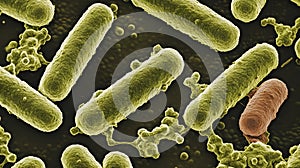 Microscopic Rod-Shaped Bacteria: Cellular Structure and Morphology