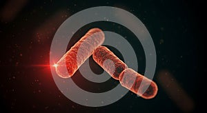 Microscopic Rod-Shaped Bacteria