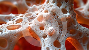 Microscopic View of Bone Tissue Structure