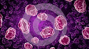 A microscopic view of a cell.