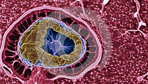 A microscopic view of a cell nucleus, the heart of the cell