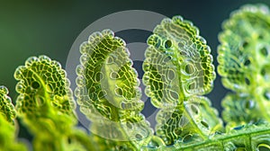 A microscopic view of a fern spore showing intricate details of its structure and potential for wide dispersal. .