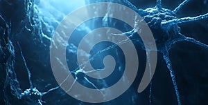 Microscopic View of Neuron Cells Neural Network Brain Cell Structure Synapse Connections