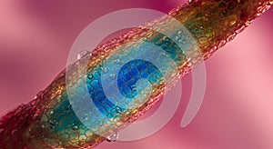 Microscopic View of Plant Stem Cellular Structure