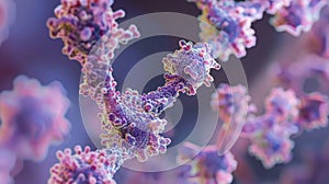A microscopic view of the replication origin where the replication process is initiated photo