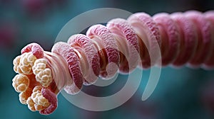 Microscopic View of a Spirochete