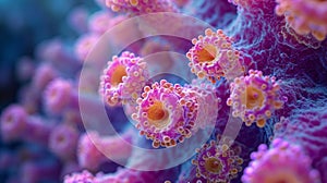 Microscopic View of Streptococcus Mutans Causing Dental Caries AI Generated