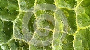 A microscopic view of a wilted leaf with closed and sunken stomata demonstrating the role of stomata in regulating water