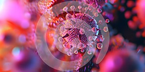 Microscopic Virus Structure: Cellular Infection and Pathogenesis