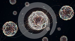 Microscopic visualization of active cellular life