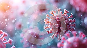 Microscopic Wonders: Abstract Microstock Images of Vibrant Virus Particles