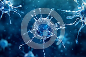 Microscopic World: Close-up of a Virus