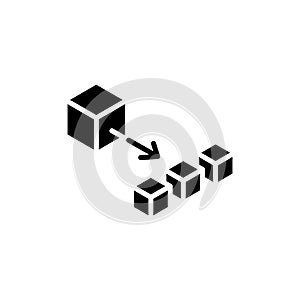 Microservices icon. vector illustration