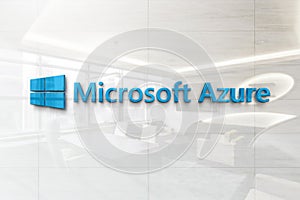 Microsoft azure 2 on iphone realistic texture