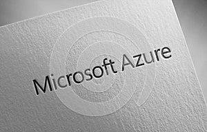 Microsoft-azure_1 on paper texture