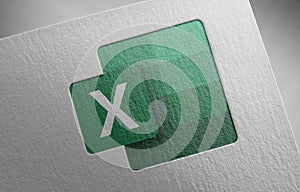 Excel-4 on paper texture