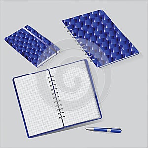 Microsoft notepads. Design textured cover. photo