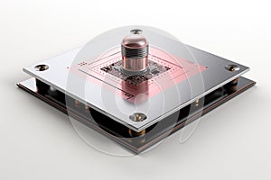 Microstrip Antenna on white background