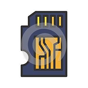 Microtechnology Icon Image.