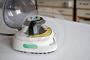 Microtube centrifuge for genetic testing in laboratory