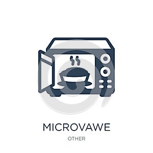 microvawe icon in trendy design style. microvawe icon isolated on white background. microvawe vector icon simple and modern flat photo