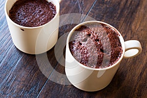 Microwave Brownie Chocolate Mug Cake Ready to Eat.