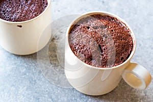 Microwave Brownie Chocolate Mug Cake Ready to Eat.