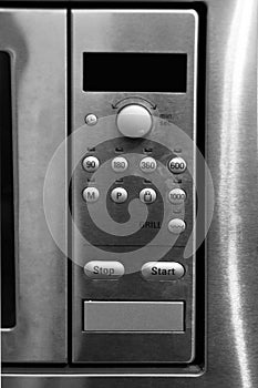 Microwave control panel