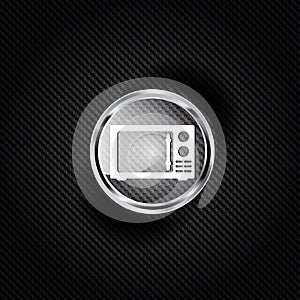 Microwave icon. kitchen equipment