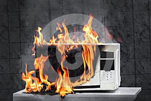 Microwave oven burns, house fire due to improper operation, spontaneous combustion of faulty appliances