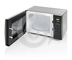 Microwave oven isolated photo