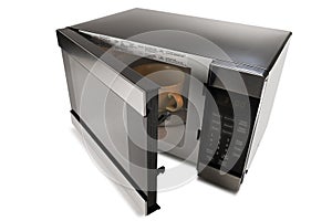 Microwave oven on a white background
