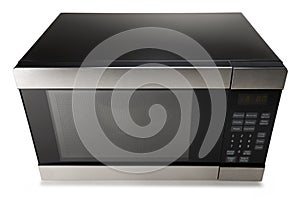 Microwave oven on a white background
