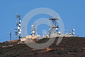 Microwave towers and cell site