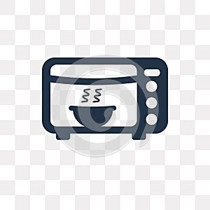 Microwave vector icon isolated on transparent background, Microwave transparency concept can be used web and mobile