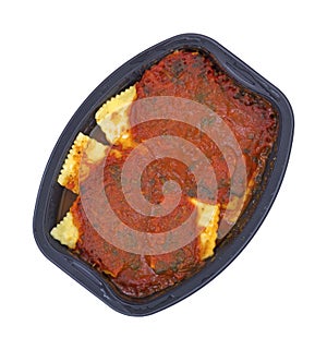 Microwaved tv dinner